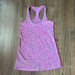 Lululemon Pink/Purple Striped Racerback Tank Top